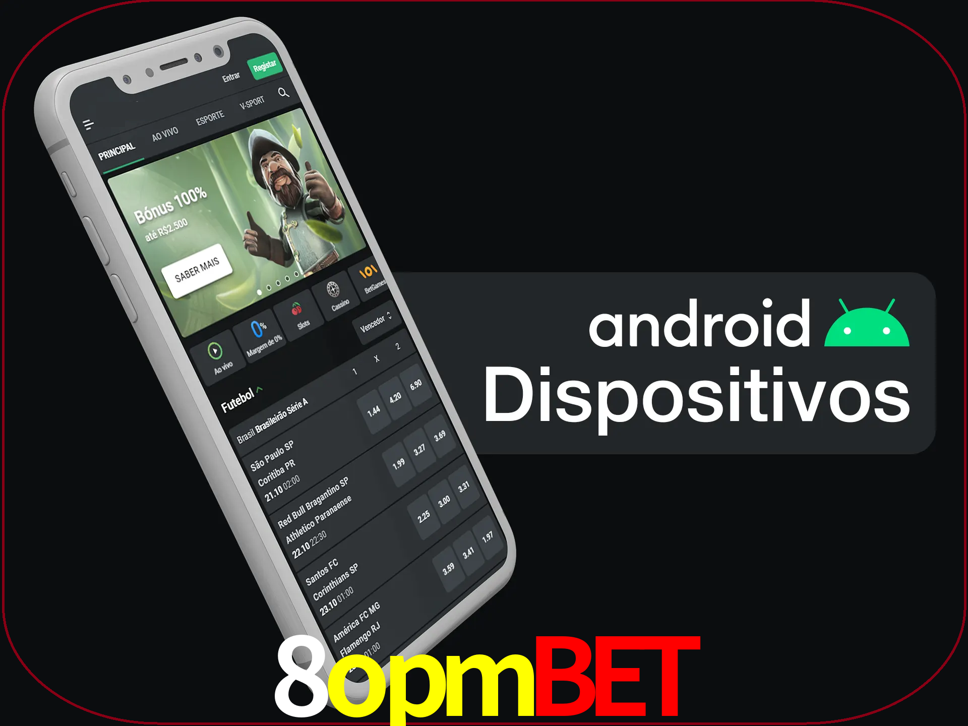 O aplicativo suporta a maioria de todos os dispositivos Android.