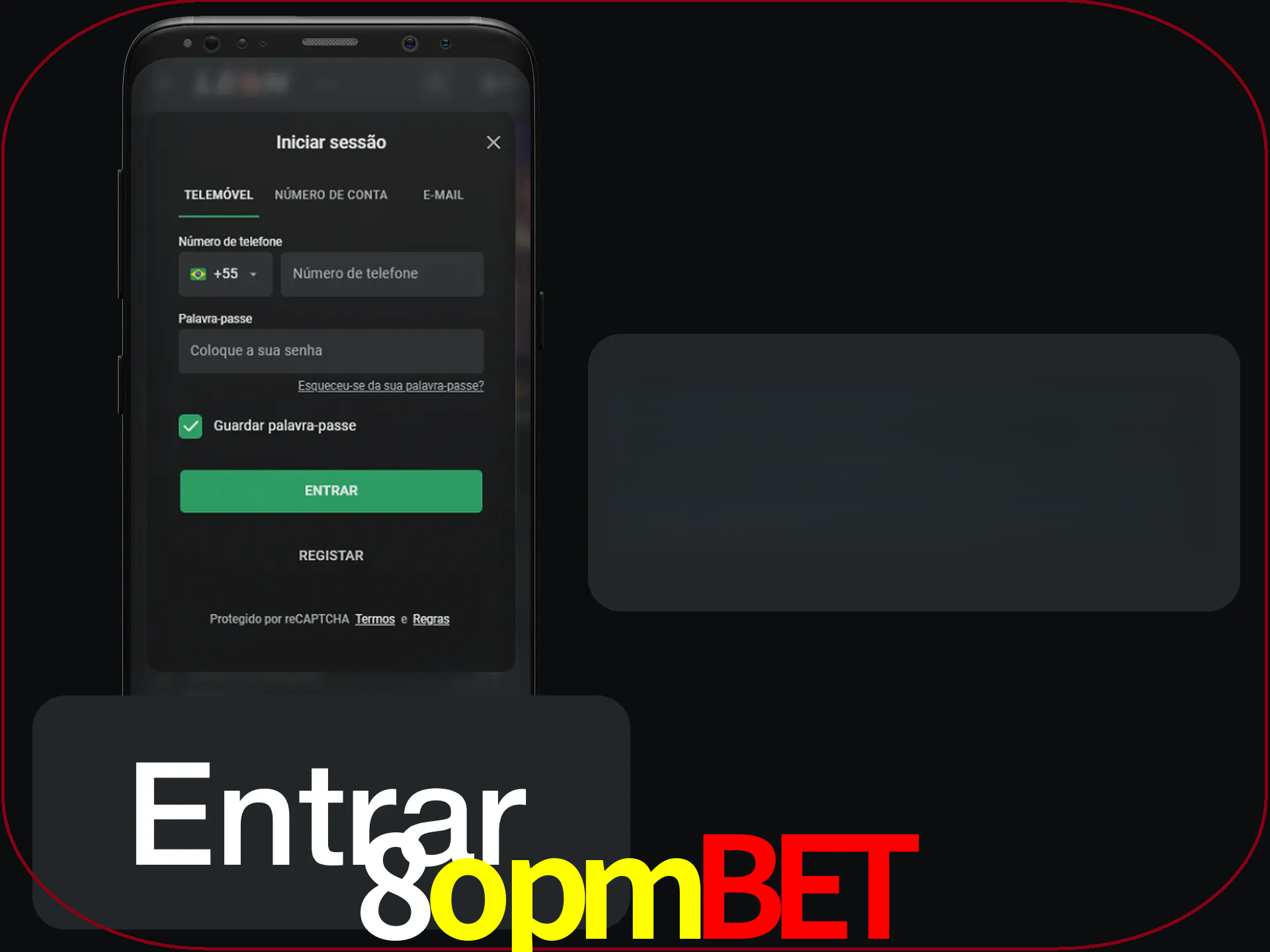 Faça o login para começar a apostar e jogar no cassino.