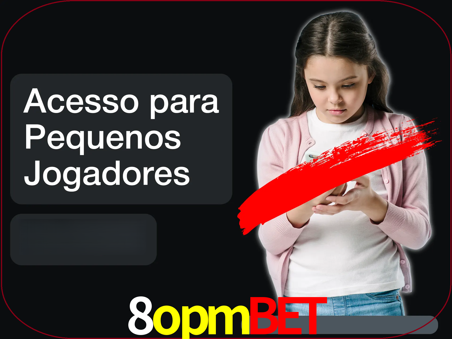 As crianças não podem jogar jogos de cassino.